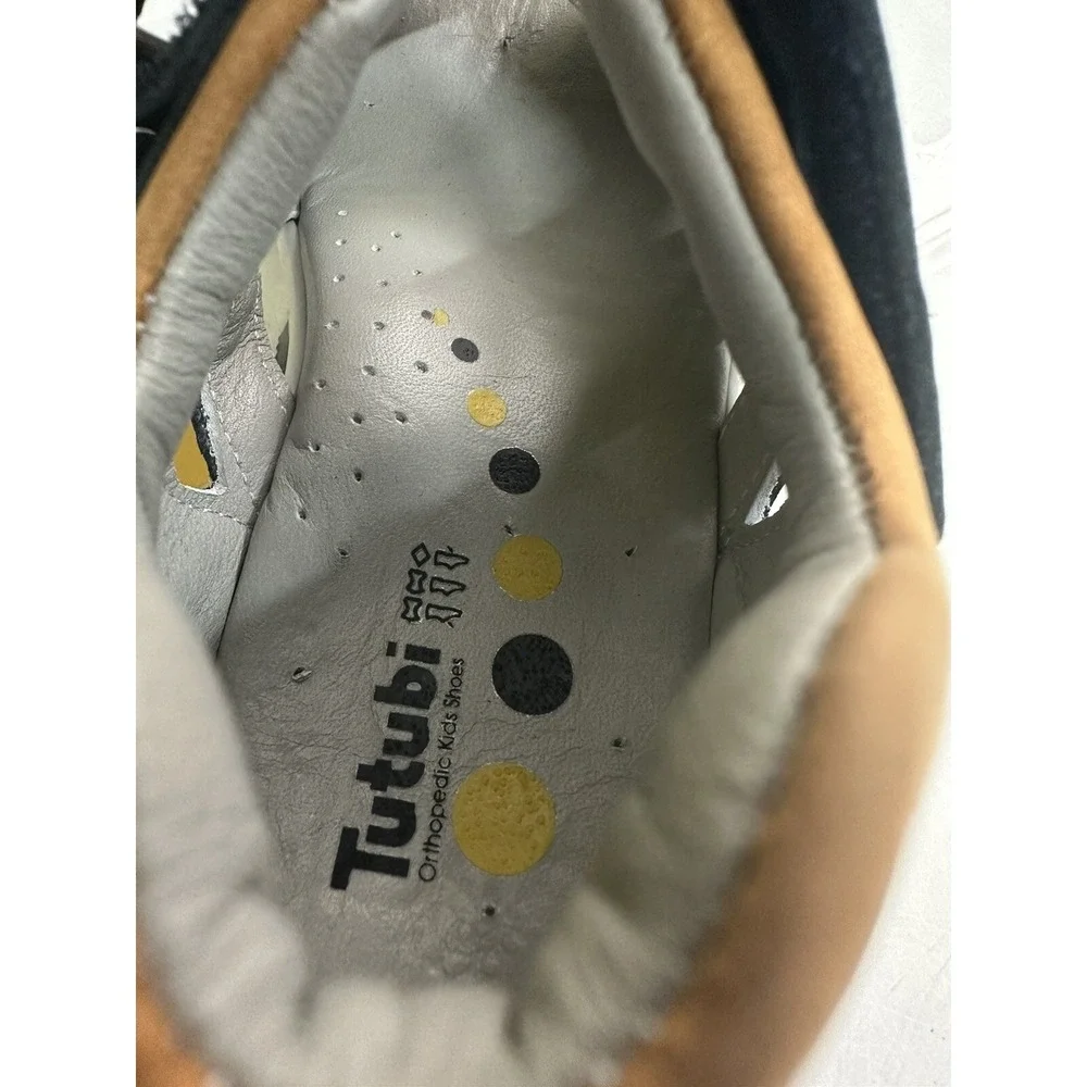 TUTUBI Genuine Leather Boys 11 Toddler Orthopedic Support Sandal Made in TURKEY!
